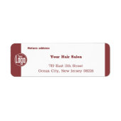 プロフェッショナルスモーキトパス&ホワイト差出人住所 ラベル (正面)