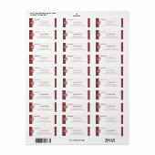 プロフェッショナルスモーキトパス&ホワイト差出人住所 ラベル (フルシート)