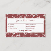 プロフェッショナルスモーキトパーズ&ホワイトヘアドレッサー 割引カード (正面)