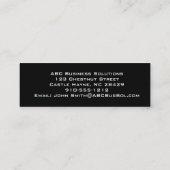 プロフェッショナルスリムライン炭素繊維名刺 スキニー名刺 (裏面)