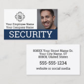 プロフェッショナルセキュリティガードの写真ID 名刺 (正面/裏面)