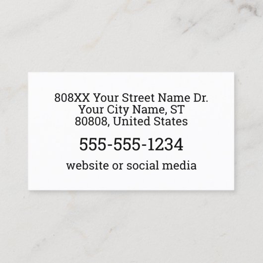 プロフェッショナルセキュリティガードの写真ID 名刺 (裏面)