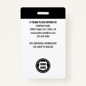 プロフェッショナルセキュリティガードオフィサーIDフォトレッド バッジ (裏面)