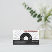 プロフェッショナルセキュリティボディガードガンのディーラー 名刺 (スタンド正面)