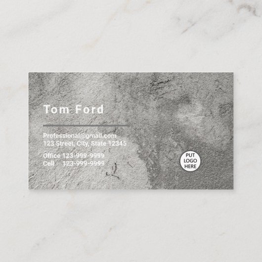 プロフェッショナルセメントロゴデザイン名刺 名刺 (裏面)