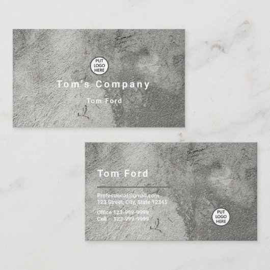 プロフェッショナルセメントロゴデザイン名刺 名刺 (正面/裏面)