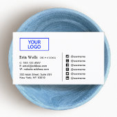 プロフェッショナルソーシャルメディアのアイコンあなたのロゴを追加 名刺