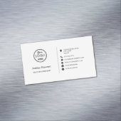 プロフェッショナルソーシャルメディアロゴモダントレンディーホワイト マグネット名刺 (インサイチュ)