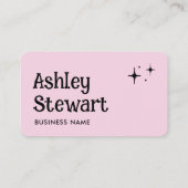 プロフェッショナルソーシャルメディアWebサイトモダンピンク 名刺 (裏面)