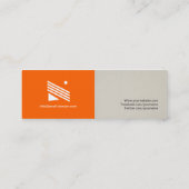 プロフェッショナルタイピストシンプル-エレガントスタイリッシュ スキニー名刺 (裏面)