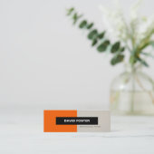 プロフェッショナルタイピストシンプル-エレガントスタイリッシュ スキニー名刺 (スタンド正面)