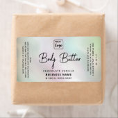 プロフェッショナルタイポグラフィホログラフィックロゴ ラベル (インサイチュ)