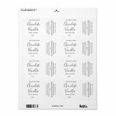 プロフェッショナルタイポグラフィ白黒物 ラベル (フルシート)