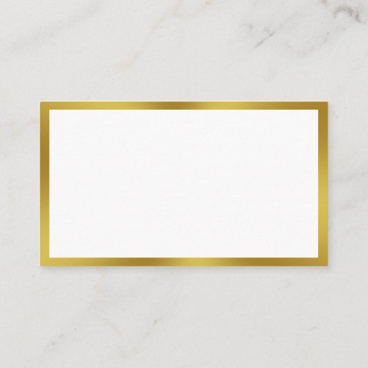 プロフェッショナルタイ連絡プ情報ホワイト金ゴールドQRコード 名刺 (裏面)