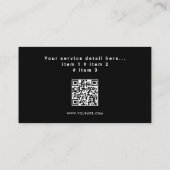 プロフェッショナルタクシーサービス 名刺 (裏面)