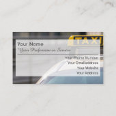 プロフェッショナルタクシー運転手の名刺 名刺 (裏面)