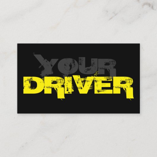 プロフェッショナルタクシー運転手の名刺 名刺 (正面)