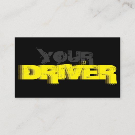 プロフェッショナルタクシー運転手の名刺 名刺 (正面)