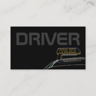 プロフェッショナルタクシー運転手の名刺 名刺