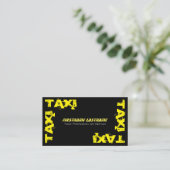 プロフェッショナルタクシー運転手タクシー運転手イエロータクシー 名刺 (スタンド正面)