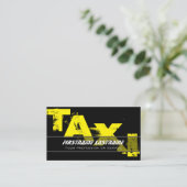 プロフェッショナルタクシー運転手タクシー運転手イエロータクシー 名刺 (スタンド正面)