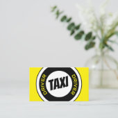 プロフェッショナルタクシー運転手タクシー運転手イエロータクシー 名刺 (スタンド正面)