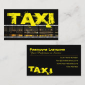 プロフェッショナルタクシー運転手タクシー運転手 名刺 (正面/裏面)