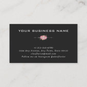 プロフェッショナルダイヤモンドピンクフローラボード 名刺 (裏面)