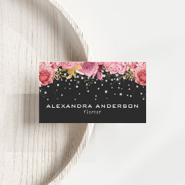 プロフェッショナルダイヤモンドピンクフローラボード 名刺