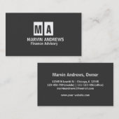 プロフェッショナルダエレガントークグモダンレーシンプル 名刺 (正面/裏面)