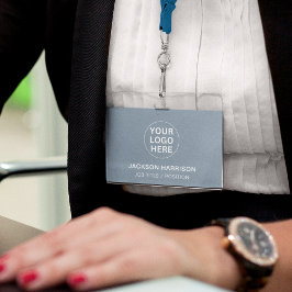 プロフェッショナルダスティブルー会社のロゴID バッジ