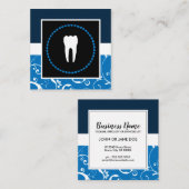 プロフェッショナルダマスク歯科医院 スクエア名刺 (正面/裏面)
