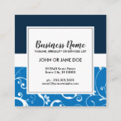 プロフェッショナルダマスク歯科医院 スクエア名刺 (裏面)