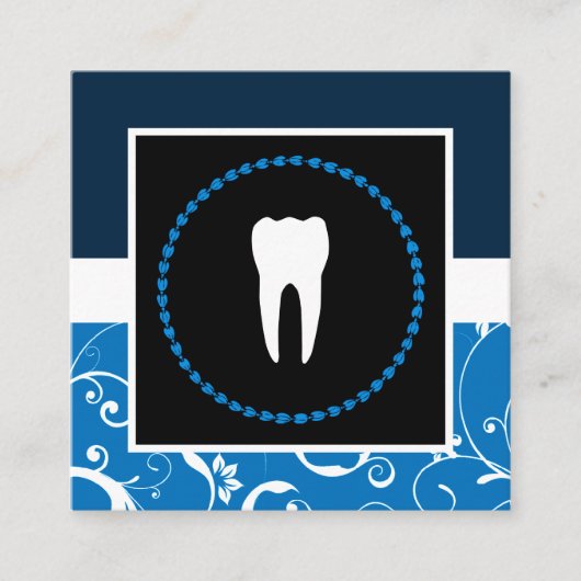 プロフェッショナルダマスク歯科医院 スクエア名刺 (正面)