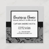 プロフェッショナルダマスク船いかり スクエア名刺 (裏面)