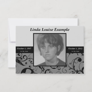 プロフェッショナルダマスク記念物カード 招待状