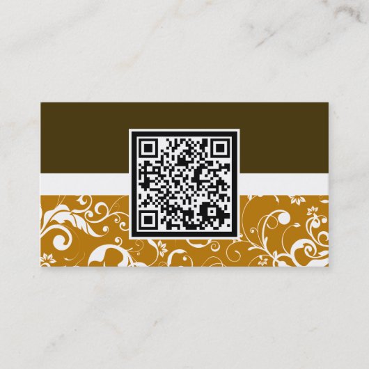 プロフェッショナルダマスクQRコード 名刺 (正面)