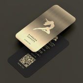 プロフェッショナルダンサーエレガント金ゴールド振付家 名刺