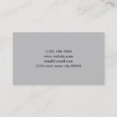 プロフェッショナルダンススタジオ、インストラクタービジネス 名刺 (裏面)