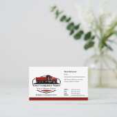 プロフェッショナルダンプトラック運送会社QRコード 名刺 (スタンド正面)