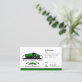 プロフェッショナルダンプトラック運送会社QRコード 名刺 (スタンド正面)