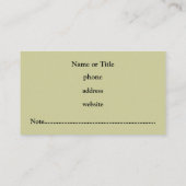 プロフェッショナルダークアーガイル名刺 名刺 (裏面)