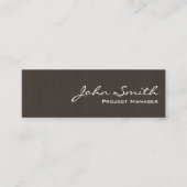 プロフェッショナルダークウッドミニ名刺 スキニー名刺 (正面)