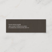 プロフェッショナルダークウッドミニ名刺 スキニー名刺 (裏面)