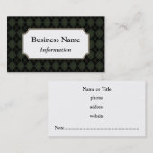 プロフェッショナルダークグリーン名刺 名刺 (正面/裏面)