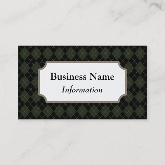 プロフェッショナルダークグリーン名刺 名刺 (正面)