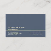プロフェッショナルダークブモダンループレミアムパール仕上げ 名刺 (正面)