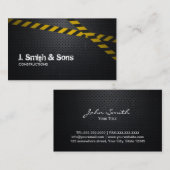 プロフェッショナルダークメタル建築名刺 名刺 (正面/裏面)