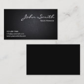 プロフェッショナルダークレザー質感名刺 名刺 (正面/裏面)
