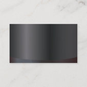 プロフェッショナルダーク金属医療ビジネスカード 名刺 (裏面)